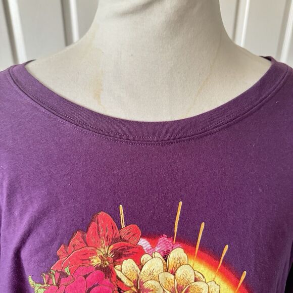 Frida Kahlo Sugar Skull Plus Size 6 Graphic Tee Día de los Muertos Floral Art - Picture 3 of 10